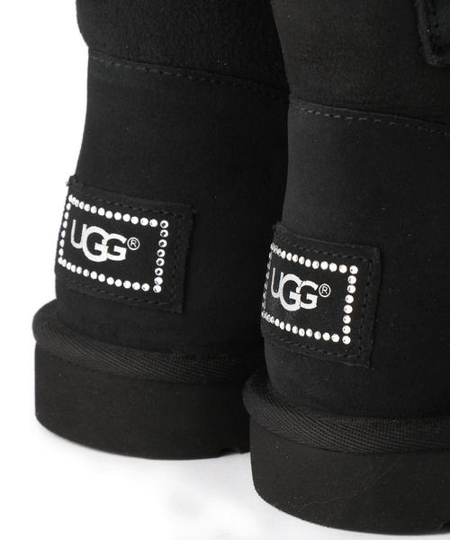 UGG Australia（アグオーストラリア）の「アグ/UGG MiniBaileyButton-B（ブーツ・レディース・ブラック/グレー・6/8/7）」の8枚目の写真