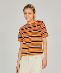 【Champion/チャンピオン】レディース ショートスリーブボーダーTシャツ