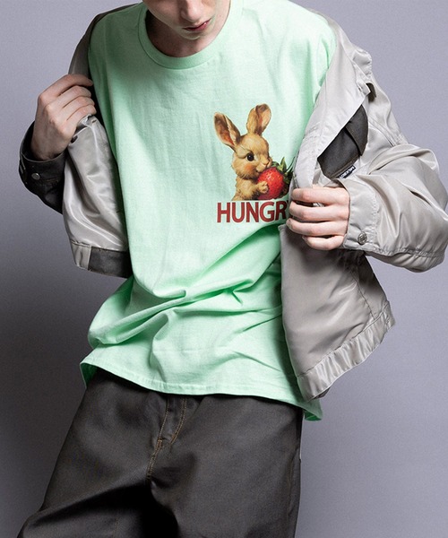 tシャツ HUNGRY BUNNY Tシャツ レディース メンズ HUNGRY BUNNY Tシャツ（Tシャツ/カットソー）｜MILKBOY（ミルク