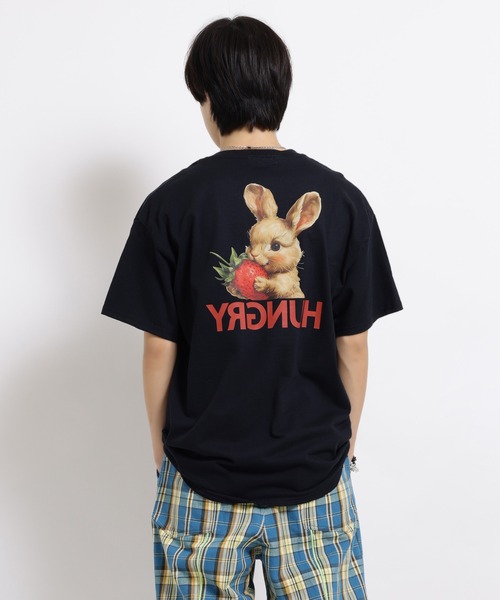 tシャツ HUNGRY BUNNY Tシャツ レディース メンズ HUNGRY BUNNY Tシャツ（Tシャツ/カットソー）｜MILKBOY（ミルク