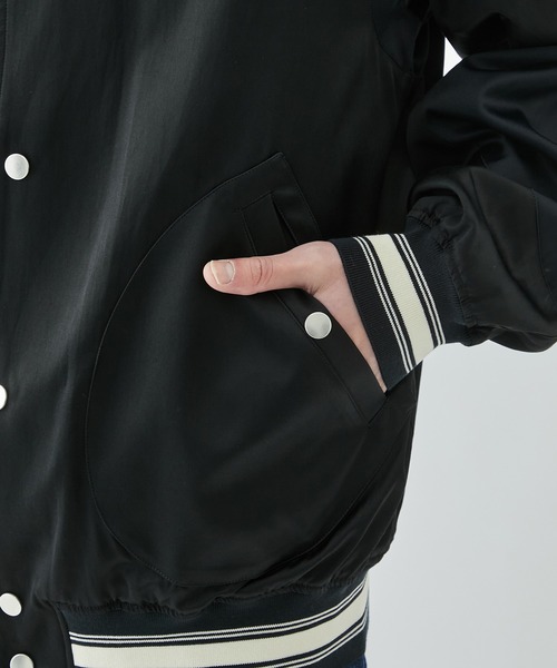 Jieda（ジエダ）の「STADIUM JACKET（スタジャン・メンズ・ブラック・1）」の4枚目の写真