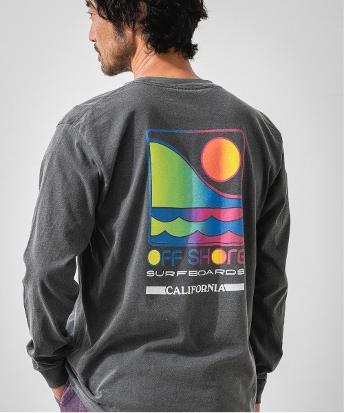 LOGO SURFBOARDS L/S TEE/サーフボーダーズ ロングスリーブティ（Tシャツ/カットソー）｜OFFSHORE（オフショア）