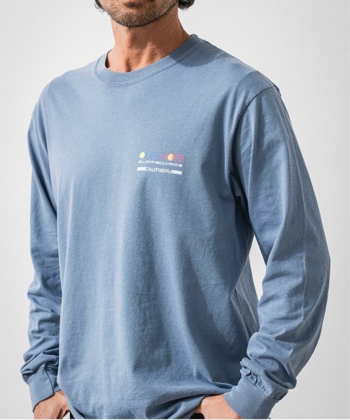 OFFSHORE（オフショア）の「LOGO SURFBOARDS L/S TEE/サーフボーダーズ ロングスリーブティ（Tシャツ/カットソー・メンズ・ホワイト/ブルー/チャコール・S/M/L/XL）」の7枚目の写真