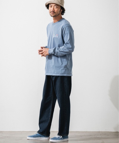 OFFSHORE（オフショア）の「LOGO SURFBOARDS L/S TEE/サーフボーダーズ ロングスリーブティ（Tシャツ/カットソー・メンズ・ホワイト/ブルー/チャコール・S/M/L/XL）」の11枚目の写真