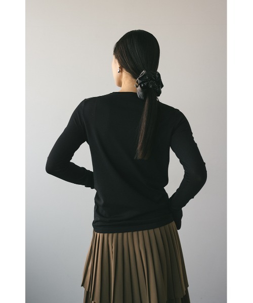 STYLEMIXER(スタイルミキサー)の「スリットスリーブニット(ニット/セーター・レディース・ブラック/ライトグリーン/ホワイト/ライトパープル・FREE)」の21枚目の写真