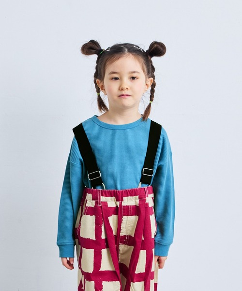 Life Support Products(ライフサポートプロダクツ)の「ワッフルロンT(Tシャツ/カットソー・キッズ・ブルー/杢グレー/チャコール/オレンジ/イエロー/パープル/オフホワイト/ホワイト系その他/グリーン/ピンク/グレー系その他2/ホワイト系/グレー系その他/ホワイト系その他2・100/95/90/80/110/150/140/130/120)」の10枚目の写真