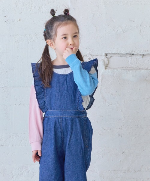 Life Support Products(ライフサポートプロダクツ)の「ワッフルロンT(Tシャツ/カットソー・キッズ・ブルー/杢グレー/チャコール/オレンジ/イエロー/パープル/オフホワイト/ホワイト系その他/グリーン/ピンク/グレー系その他2/ホワイト系/グレー系その他/ホワイト系その他2・100/95/90/80/110/150/140/130/120)」の17枚目の写真