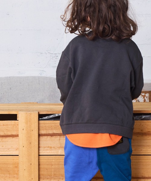 Life Support Products(ライフサポートプロダクツ)の「ワッフルロンT(Tシャツ/カットソー・キッズ・ブルー/杢グレー/チャコール/オレンジ/イエロー/パープル/オフホワイト/ホワイト系その他/グリーン/ピンク/グレー系その他2/ホワイト系/グレー系その他/ホワイト系その他2・100/95/90/80/110/150/140/130/120)」の15枚目の写真