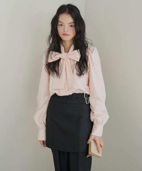 haek（ハク）の「layered pants/レイヤードパンツ（その他パンツ・レディース・ネイビー/ブラック・FREE）」の22枚目の写真