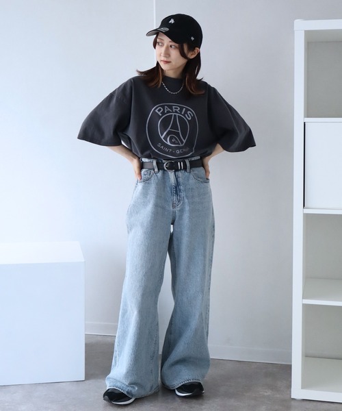 PARIS SAINT-GERMAIN(パリサンジェルマン)の「【Paris Saint-Germain/パリサンジェルマン】ヴィンテージピグメント加工 ロゴエンブレム 半袖Tシャツ(Tシャツ/カットソー・メンズ・スミクロ/ブラック系1・M/L/XL)」の15枚目の写真