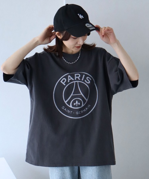 PARIS SAINT-GERMAIN(パリサンジェルマン)の「【Paris Saint-Germain/パリサンジェルマン】ヴィンテージピグメント加工 ロゴエンブレム 半袖Tシャツ(Tシャツ/カットソー・メンズ・スミクロ/ブラック系1・M/L/XL)」の16枚目の写真