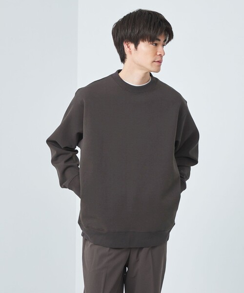 green label relaxing(グリーンレーベルリラクシング)の「ダブルニット クルーネック カットソー(Tシャツ/カットソー・メンズ・ライトグレー/ターコイズブルー/ダークグレー・M/XL/L/S)」の9枚目の写真