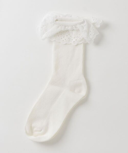 RUBY AND YOU（ルビーアンドユー）の「［select］レースソックス（ソックス/靴下・レディース・ブルー/ライトグレー/オフホワイト・FREE）」の6枚目の写真
