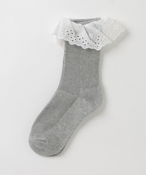 RUBY AND YOU（ルビーアンドユー）の「［select］レースソックス（ソックス/靴下・レディース・ブルー/ライトグレー/オフホワイト・FREE）」の7枚目の写真