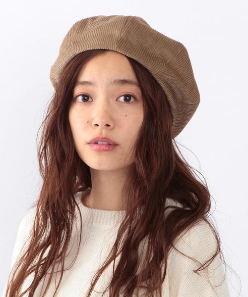 Another Edition（アナザーエディション）の「コーデュロイベレー帽/AE Cord ベレー（ハンチング/ベレー帽・レディース・ベージュ/ダークブラウン/オリーブ・フリー）」の3枚目の写真
