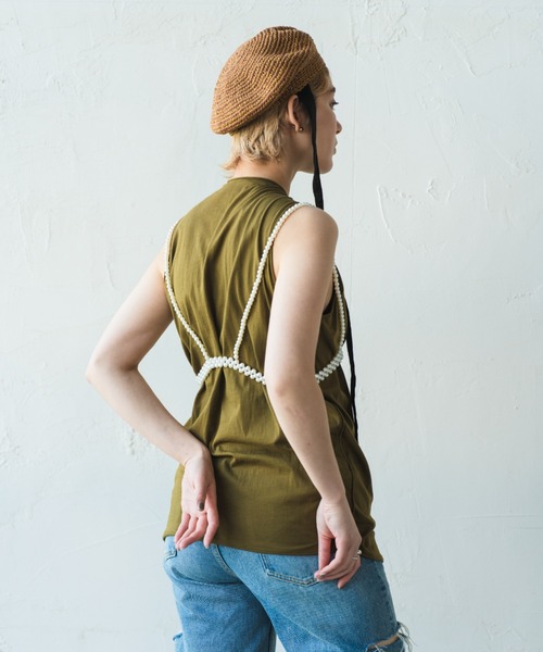 ORIENT MILLINERY（オリエント ミリナリー）の「JENNE【ｼﾞｪﾝﾇ】（ハンチング/ベレー帽・レディース・ブラック/カーキ/ブラウン/ベージュ・FREE）」の16枚目の写真