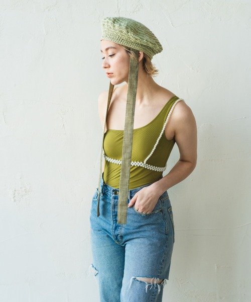 ORIENT MILLINERY（オリエント ミリナリー）の「JENNE【ｼﾞｪﾝﾇ】（ハンチング/ベレー帽・レディース・ブラック/カーキ/ブラウン/ベージュ・FREE）」の19枚目の写真