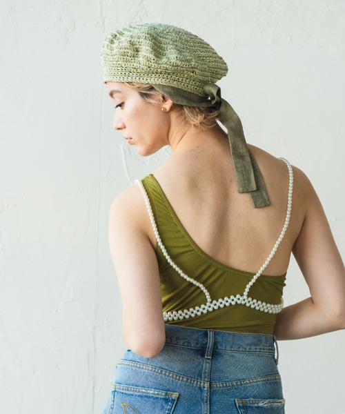 ORIENT MILLINERY(オリエント ミリナリー)の「JENNE【ジェンヌ】(ハンチング/ベレー帽・レディース・ブラック/カーキ/ブラウン/ベージュ・FREE)」の20枚目の写真