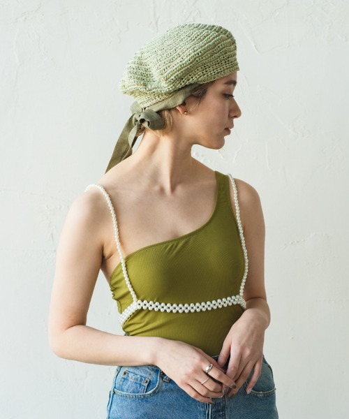 ORIENT MILLINERY（オリエント ミリナリー）の「JENNE【ｼﾞｪﾝﾇ】（ハンチング/ベレー帽・レディース・ブラック/カーキ/ブラウン/ベージュ・FREE）」の22枚目の写真