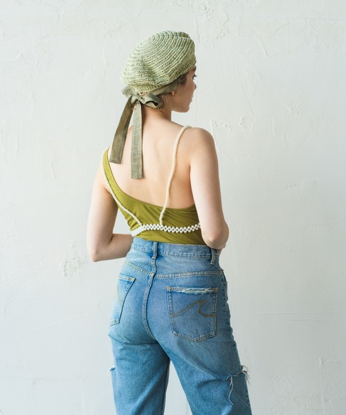 ORIENT MILLINERY(オリエント ミリナリー)の「JENNE【ジェンヌ】(ハンチング/ベレー帽・レディース・ブラック/カーキ/ブラウン/ベージュ・FREE)」の22枚目の写真