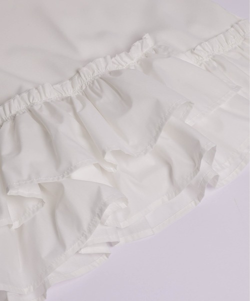 AMELY(エミリー)の「シアースリーブ フリルヘムトップス(シャツ/ブラウス・レディース・ブラック/ホワイト・フリー)」の19枚目の写真