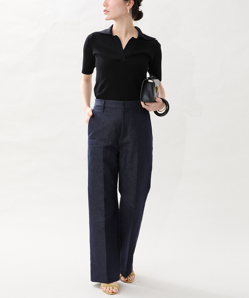 VERMEIL par iena（ヴェルメイユパーイエナ）の「C/Liデニムストレートパンツ（デニムパンツ・レディース・ブルー系その他・36/38/40）」の8枚目の写真