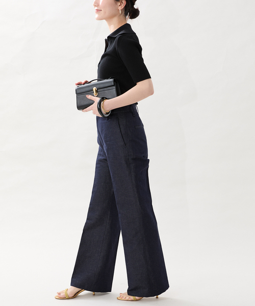 VERMEIL par iena（ヴェルメイユパーイエナ）の「C/Liデニムストレートパンツ（デニムパンツ・レディース・ブルー系その他・36/38/40）」の9枚目の写真