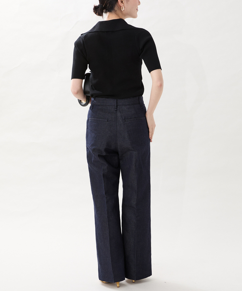 VERMEIL par iena（ヴェルメイユパーイエナ）の「C/Liデニムストレートパンツ（デニムパンツ・レディース・ブルー系その他・36/38/40）」の10枚目の写真