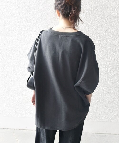 SHIPS any:〈洗濯機可能〉USAコットン 裏毛 スキッパー ルーズ