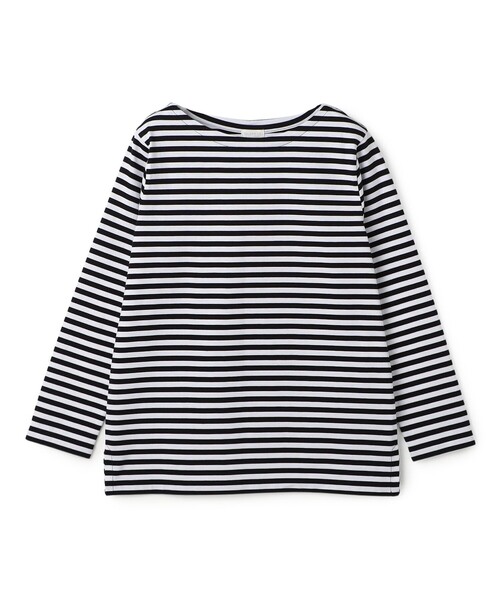 GALERIE VIE(ギャルリー ヴィー)の「ファインコットン ボートネックプルオーバー(Tシャツ/カットソー・レディース・ホワイト/ベージュ系その他/グレー系その他/ネイビー/ブルー系その他/ライトグレー/ブラック系その他・FREE)」の3枚目の写真