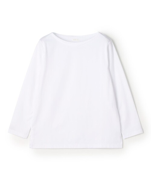 GALERIE VIE(ギャルリー ヴィー)の「ファインコットン ボートネックプルオーバー(Tシャツ/カットソー・レディース・ホワイト/ベージュ系その他/グレー系その他/ネイビー/ブルー系その他/ライトグレー/ブラック系その他・FREE)」の2枚目の写真
