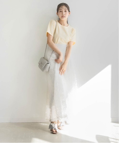 Donna Karan リボン 編み上げクリアヒールサンダル リボン×モノグラムパーツクリアヒールサンダル（サンダル