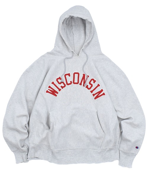 【ヴィンテージ古着】Y2K Champion “WISCONSIN” リバースウィーブパーカー