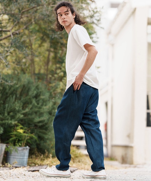 CAMBIO（カンビオ）の「mt9501-ミニ裏毛カットオフウェットリンガーT（Tシャツ/カットソー・メンズ・ホワイト×ブルー/ホワイト×グレー/チャコールグレー×ブラック/グレー×ピンク・S/M/L）」の22枚目の写真