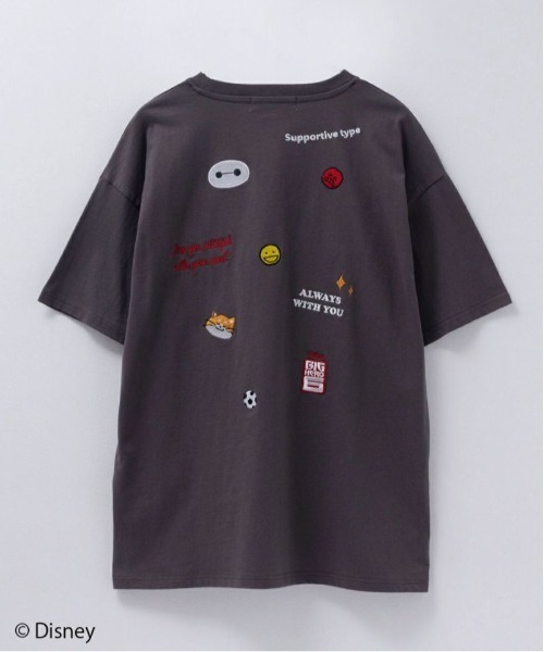 Disney ベイマックス刺繍Tシャツ（Tシャツ/カットソー