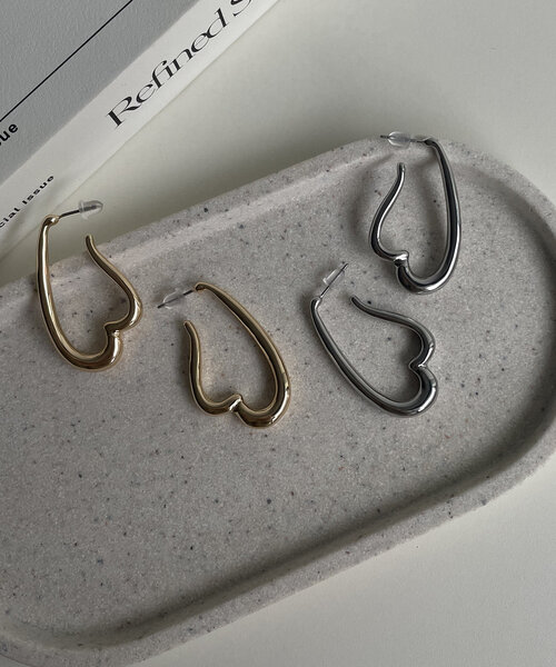 セール】〈GOLDY/ゴールディ〉ハートフープピアス（ピアス（両耳
