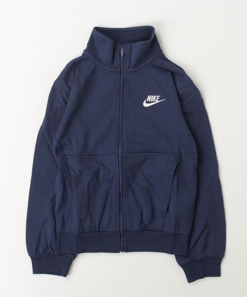 NIKE(ナイキ)の「ナイキ NIKE ナイキ YTH NSW LBR クラブ フルジップ ニット ジャケット(ブルゾン・キッズ・ダークブルー/ブラック・130cm/140cm/150cm/160cm)」の1枚目の写真