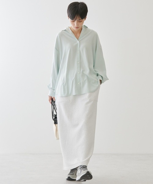 AMERICAN HOLIC(アメリカンホリック)の「サラックールバックタックシャツ(シャツ/ブラウス・レディース・ミント/サックスブルー/ピンク系その他/ブルー系その他7/イエロー系その他2・M/L)」の14枚目の写真