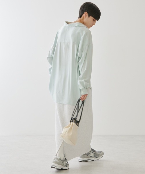 AMERICAN HOLIC(アメリカンホリック)の「サラックールバックタックシャツ(シャツ/ブラウス・レディース・ミント/サックスブルー/ピンク系その他/ブルー系その他7/イエロー系その他2・M/L)」の12枚目の写真