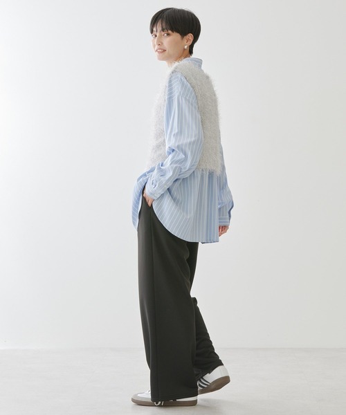 AMERICAN HOLIC(アメリカンホリック)の「サラックールバックタックシャツ(シャツ/ブラウス・レディース・ミント/サックスブルー/ピンク系その他/ブルー系その他7/イエロー系その他2・M/L)」の6枚目の写真