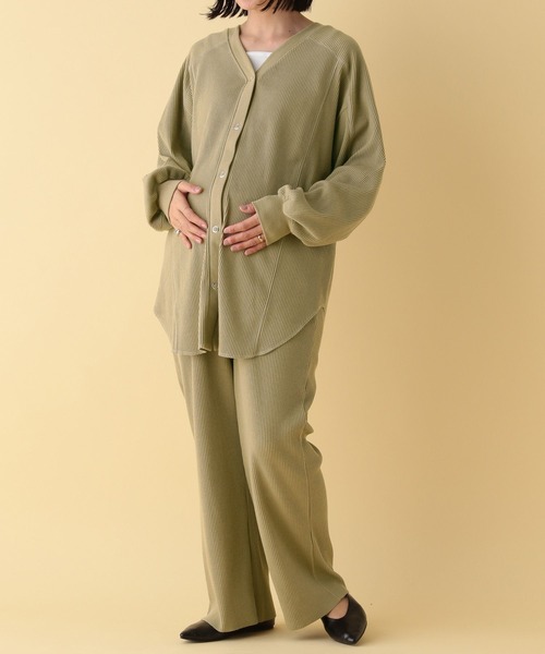 chickalaettaさま専用　LEPSIM レプシィム セットアップ M セール】【産前・産後対応】マタニティ／リブセットアップ《2点