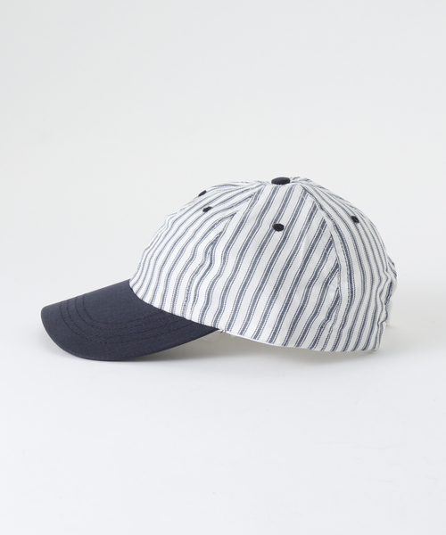 ストライプ ワークキャップ セール】COMPETITION HEAD WEAR ストライプキャップ（キャップ