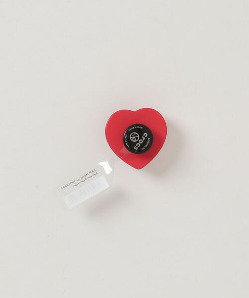 crocs(クロックス)の「crocs Red and Pearl Heart / クロックス レッド アンド パール ハート(シューズアクセサリー・メンズ・マルチ・FREE)」の2枚目の写真