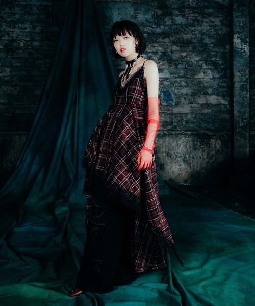 HARE（ハレ）の「【EDGY MODE】タータンチェックキャミワンピース(HARE