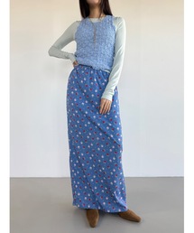 Didot.showroom（ディドット ショールーム）の「【DIDOT.】フラワープリントバンディンロングスカート（スカート）」