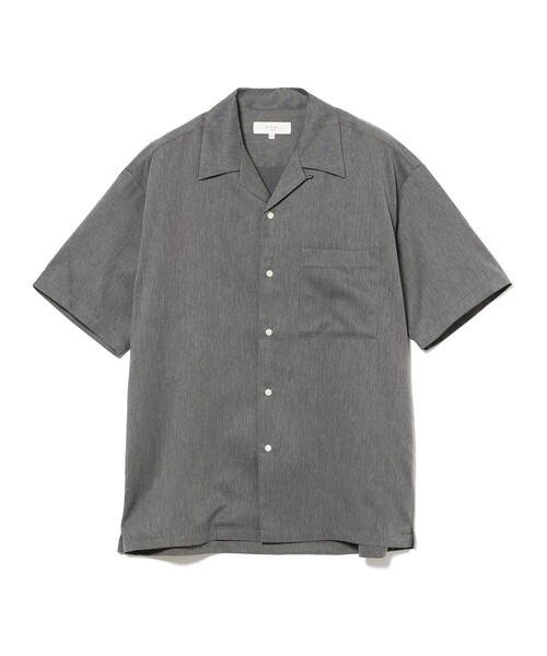 B:MING by BEAMS(ビーミングバイビームス)の「<ビジカジ対応>【セットアップ対応】接触冷感 速乾 防しわ クールファイバー ユーティリティ オープンカラー シャツ(シャツ/ブラウス・メンズ・ネイビー/グレー/チャコールグレー・S/M/L/XL)」の7枚目の写真