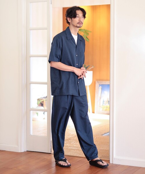 B:MING by BEAMS(ビーミングバイビームス)の「<ビジカジ対応>【セットアップ対応】接触冷感 速乾 防しわ クールファイバー ユーティリティ オープンカラー シャツ(シャツ/ブラウス・メンズ・ネイビー/グレー/チャコールグレー・S/M/L/XL)」の20枚目の写真