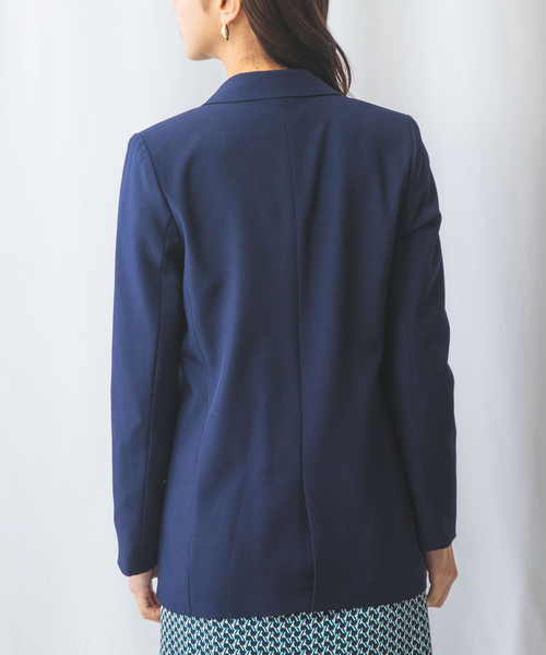 NARACAMICIE】合繊ツイルダブルブレストジャケット（テーラード