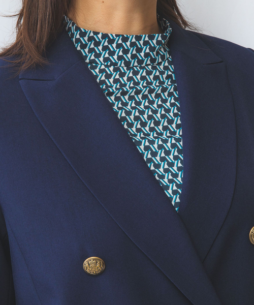 NARACAMICIE】合繊ツイルダブルブレストジャケット（テーラード