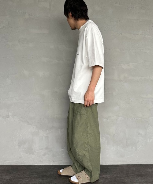 GYMPHLEX（ジムフレックス）の「[GYMPHLEX/ジムフレックス] ヘビーウェイトジャージー ワイドシルエットTシャツ（Tシャツ/カットソー・レディース・ライトグレー/ネイビー/チャコール/オフホワイト/ブルーグレー/グレイッシュベージュ・XS/M/L）」の16枚目の写真